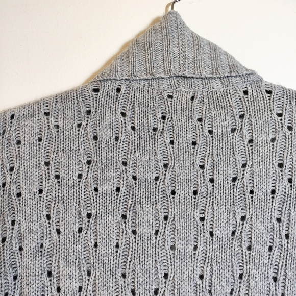 C by Bloomingdale's Women's Wool Cashmere Open Front Cardigan Sweater Size Large - Picture 5 of 12